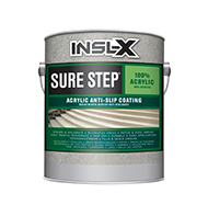 Sierra Pro Paint & Décor Center, LLC Sure Step Acrylic Anti-Slip Coating provides a durable, skid-resistant finish for interior or exterior application. Imparts excellent color retention, abrasion resistance, and resistance to ponding water. Sure Step is water-reduced which allows for fast drying, easy application, and easy clean up.

High traffic resistance
Ideal for stairs, walkways, patios & more
Fast drying
Durable
Easy application
Interior/Exterior use
Fills and seals cracksboom